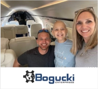 Ava, who flew with the Foundation for medical care