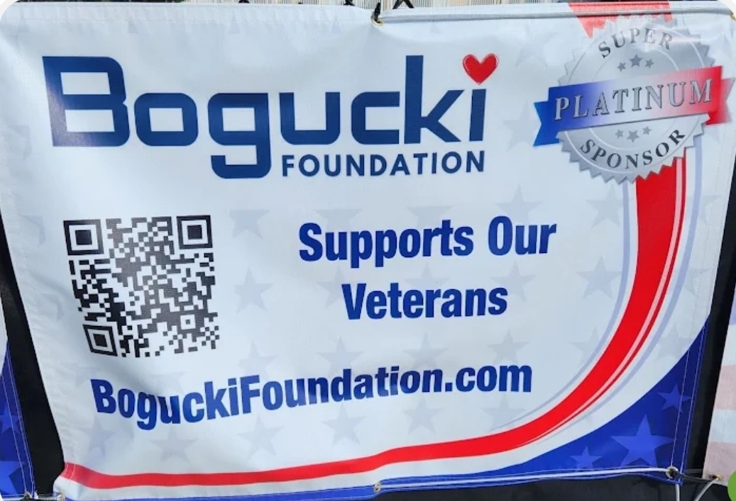 Bogucki Foundation Supports Our Veterans banner, Super Platinum Sponsor